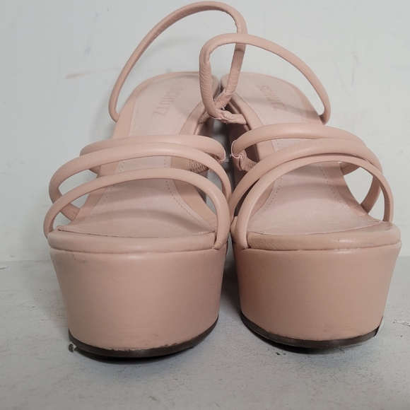 Schutz Cari Sweet Rose Platform Wedge Sandal SZ 8 - Picture 3 of 5